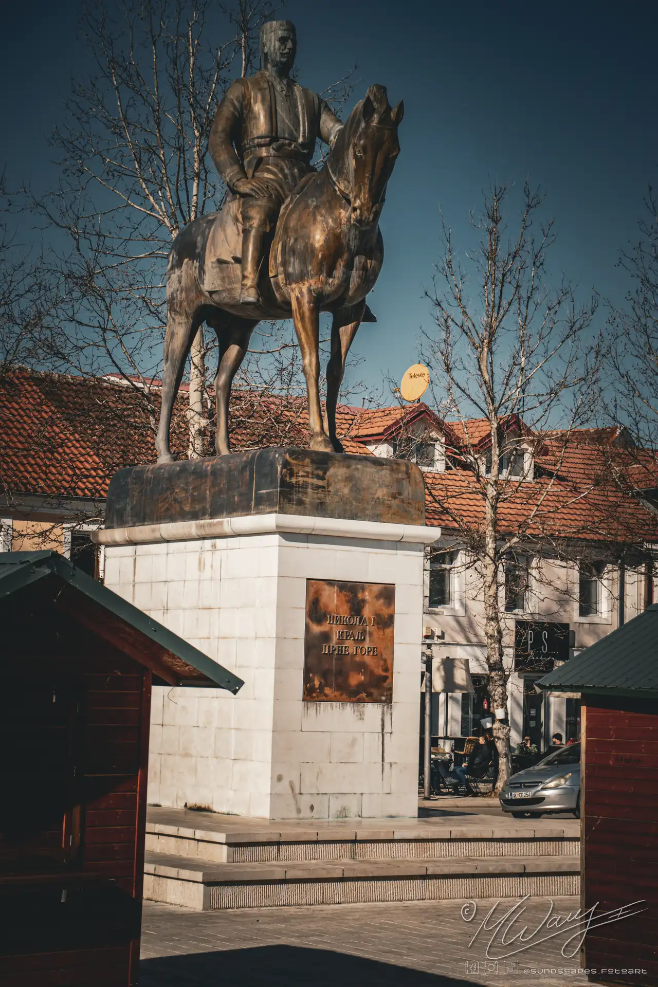 a statue of a man on a horse