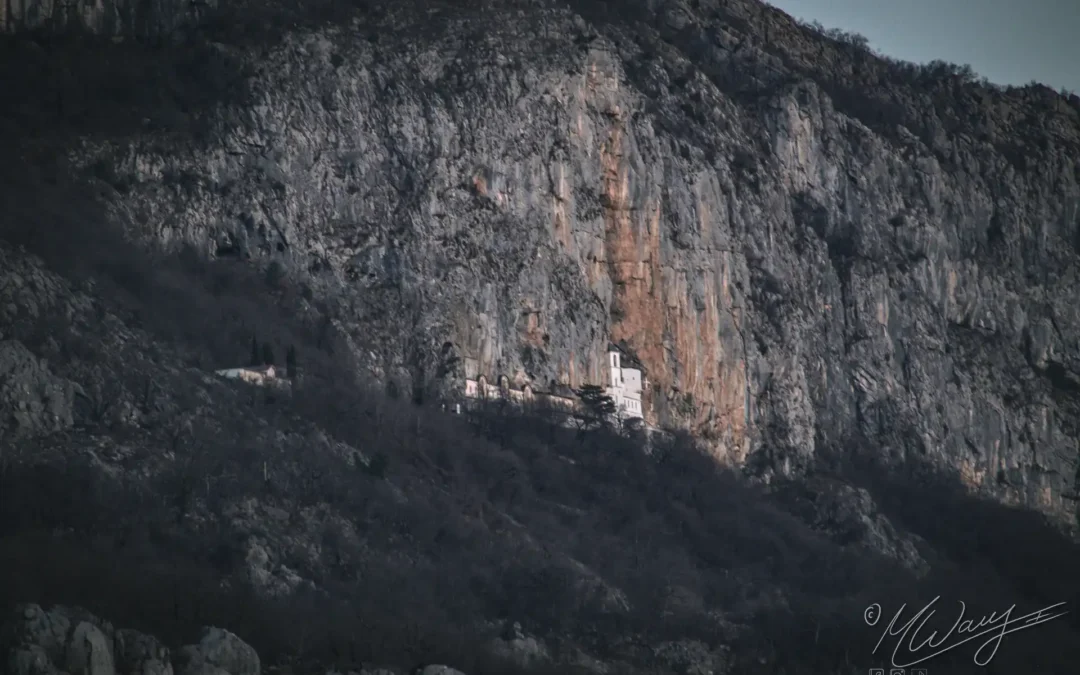 a building on a mountain