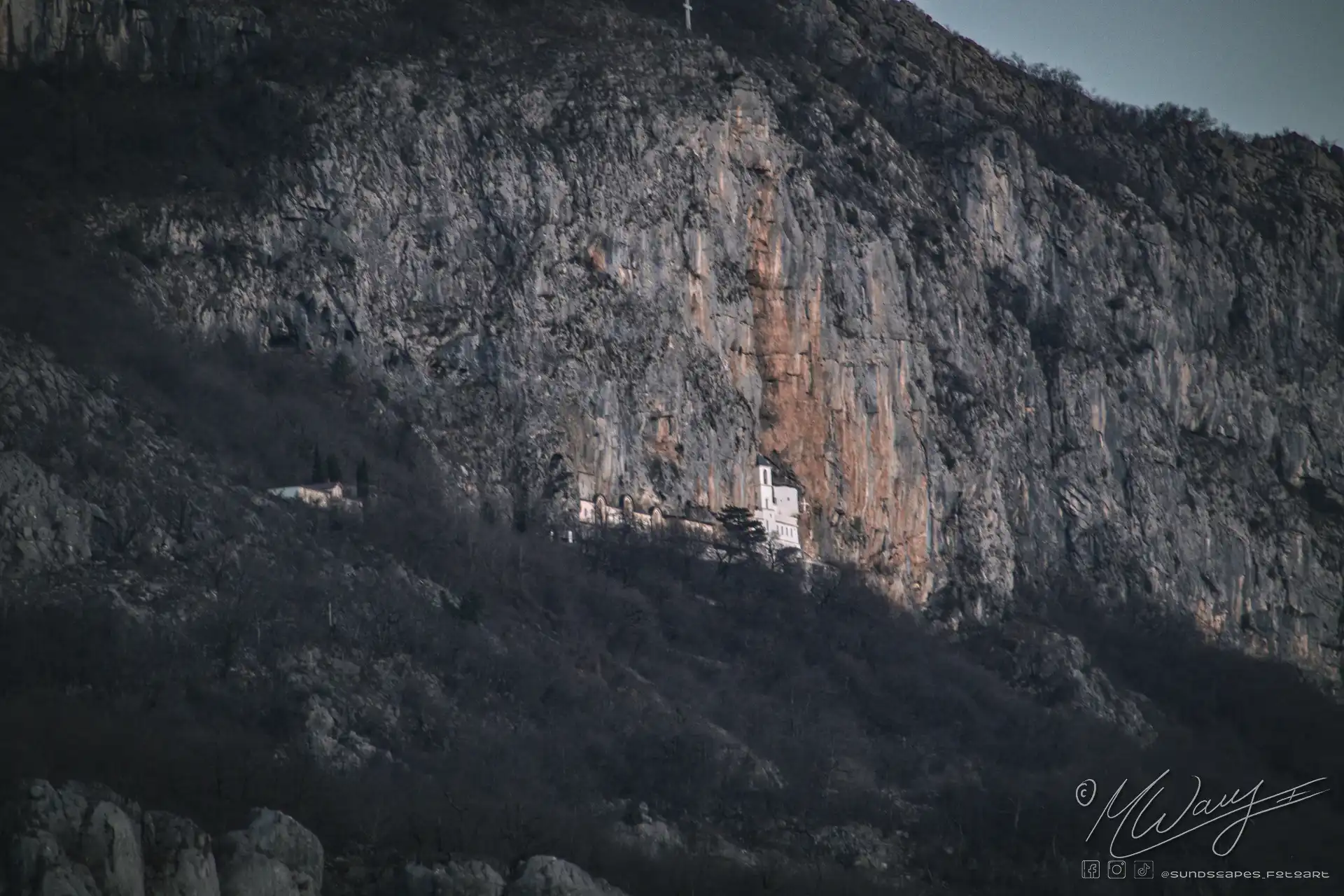 a building on a mountain