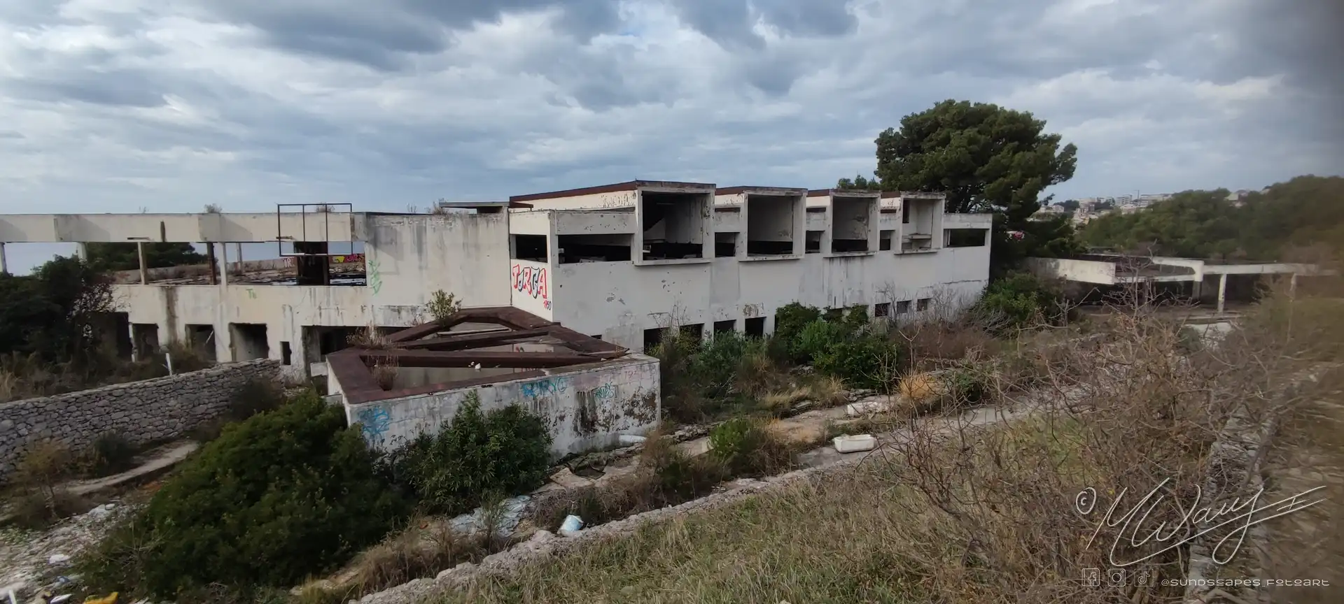 Abandoned Hotel in Primosten Croatia