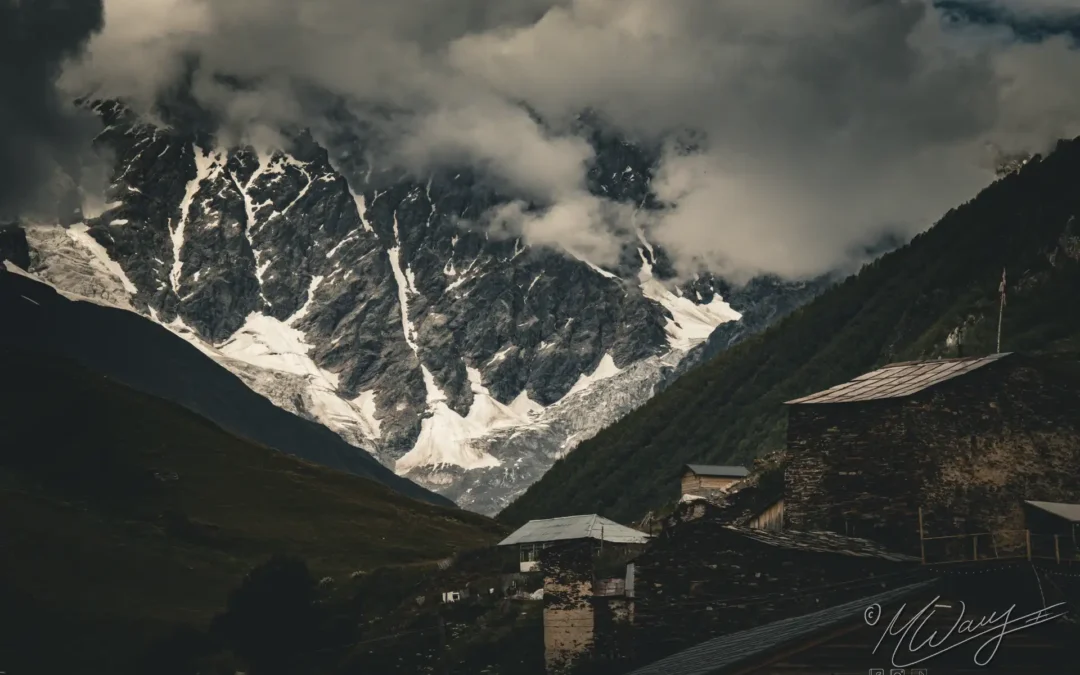 Gletscher in Uschguli Georgien