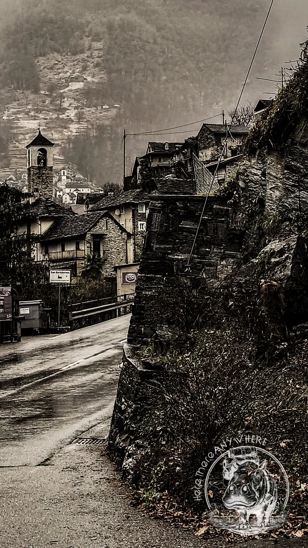 Ein Dorf im Tessin in der Schweiz